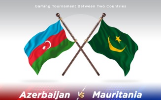 Azerbaijan versus Mauritania Two Flags