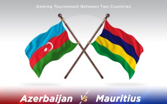 Azerbaijan versus Mauritius Two Flags