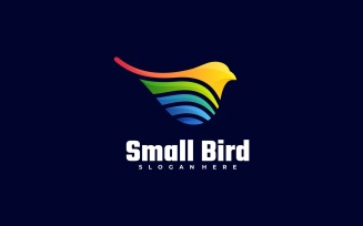 Small Bird Colorful Logo Style