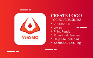 Viking Corporate Logo Design Template