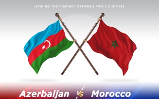 Azerbaijan versus morocco Two Flags
