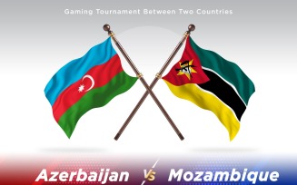 Azerbaijan versus Mozambique Two Flags
