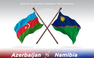 Azerbaijan versus Namibia Two Flags