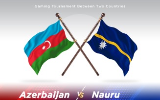 Azerbaijan versus Nauru Two Flags