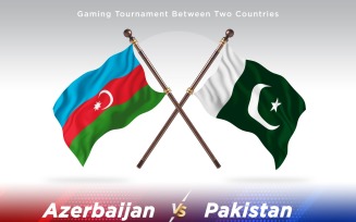 Azerbaijan versus Pakistan Two Flags