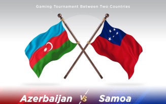 Azerbaijan versus Samoa Two Flags