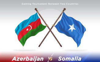Azerbaijan versus Somalia Two Flags