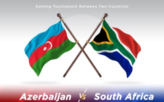 Azerbaijan versus south Africa Two Flags