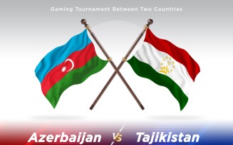 Azerbaijan versus Tajikistan Two Flags