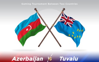Azerbaijan versus Tuvalu Two Flags