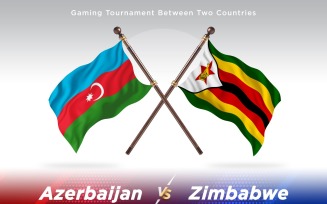 Azerbaijan versus Zimbabwe Two Flags