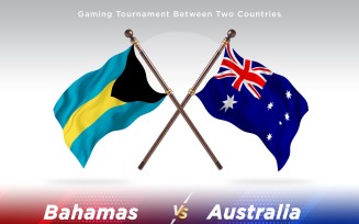 Bahamas versus Australia Two Flags