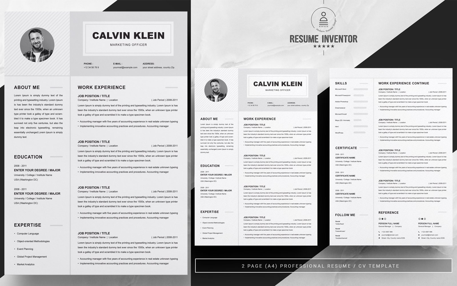 Kit Graphique #198868 Resume Template Divers Modles Web - Logo template Preview