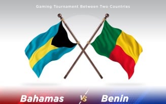 Bahamas versus Benin Two Flags