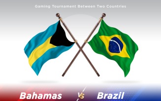 Bahamas versus brazil Two Flags