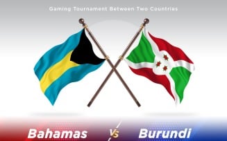 Bahamas versus Burundi Two Flags