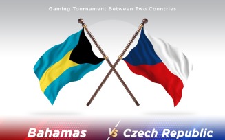 Bahamas versus Czech republic Two Flags