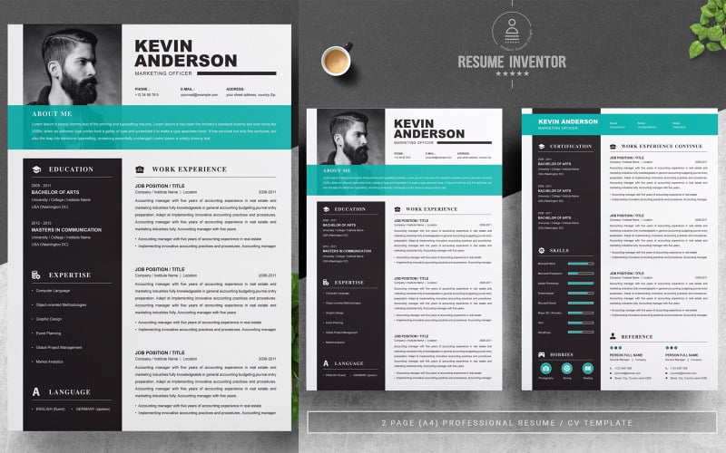 Keven Anderson / CV Template Resume Template