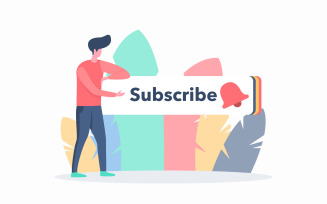 Video Blog Subscribe Free Illustration Concept