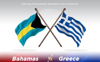 Bahamas versus Greece Two Flags