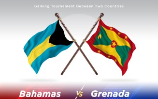 Bahamas versus Grenada Two Flags