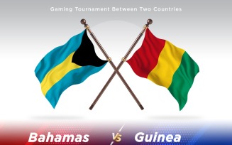 Bahamas versus guinea Two Flags