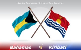 Bahamas versus Kiribati Two Flags