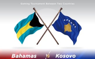 Bahamas versus Kosovo Two Flags