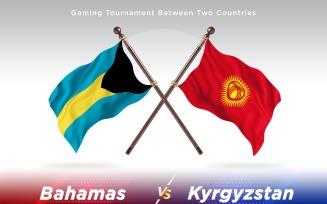 Bahamas versus Kyrgyzstan Two Flags