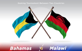 Bahamas versus Malawi Two Flags