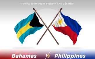 Bahamas versus Philippines Two Flags