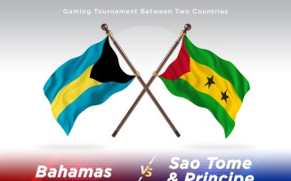Bahamas versus Sao tome and Principe Two Flags