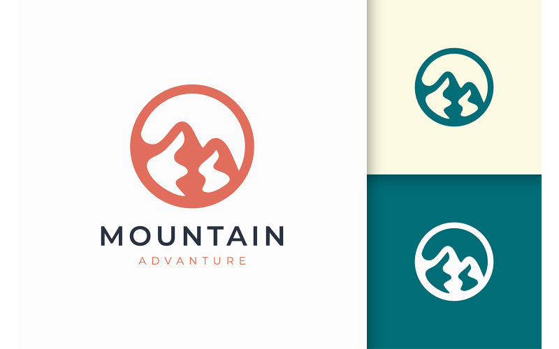 Mountain or climbing logo template Logo Template