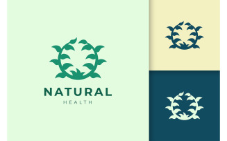 Organic plant logo template
