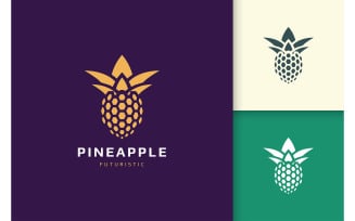 Pineapple database or technology logo