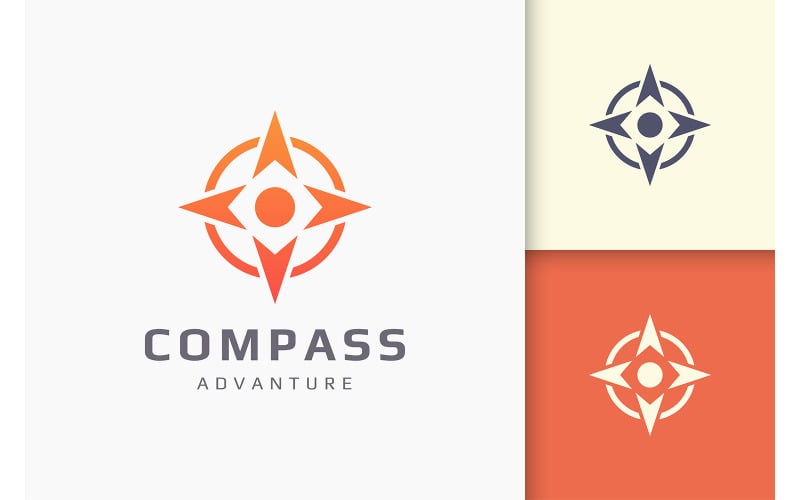 Pointer or compass logo template Logo Template