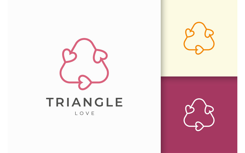 Romantic on relationship logo template Logo Template