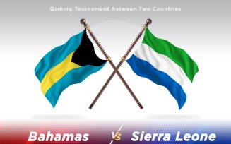 Bahamas versus sierra Leone Two Flags