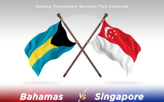 Bahamas versus singapore Two Flags