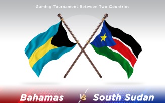 Bahamas versus south Sudan Two Flags