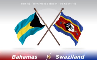 Bahamas versus Swaziland Two Flags