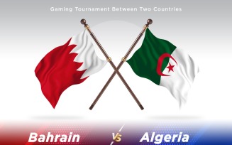 Bahrain versus Algeria Two Flags