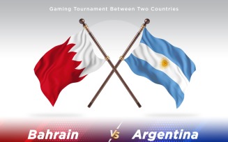 Bahrain versus Argentina Two Flags