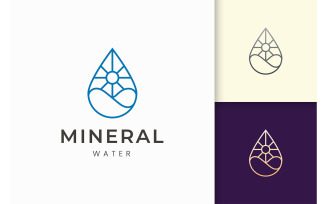 Nautical or water logo template