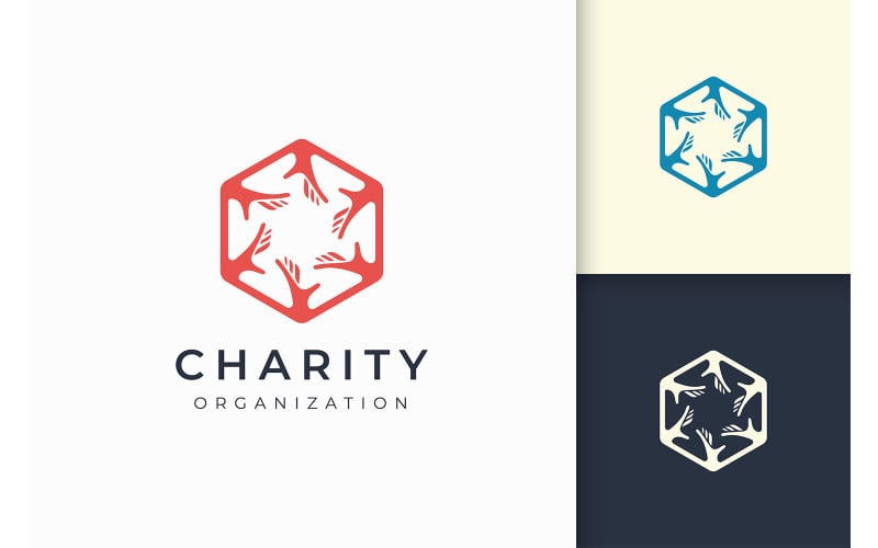 Solidarity or Charity logo template Logo Template