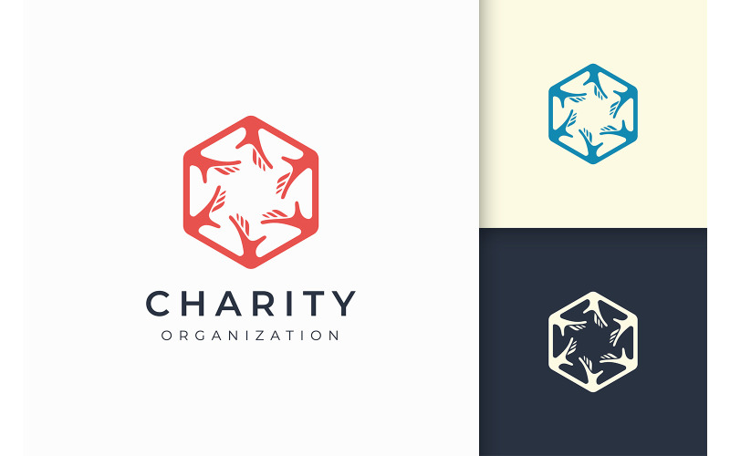 Solidarity or Charity logo template Logo Template