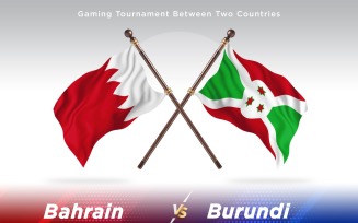 Bahrain versus Burundi Two Flags