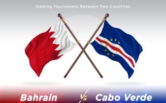 Bahrain versus Cabo Verde Two Flags