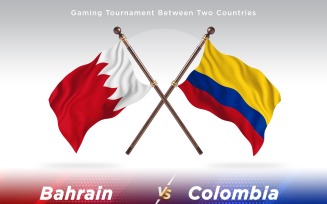 Bahrain versus Colombia Two Flags