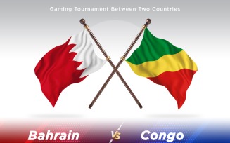 Bahrain versus Congo Two Flags
